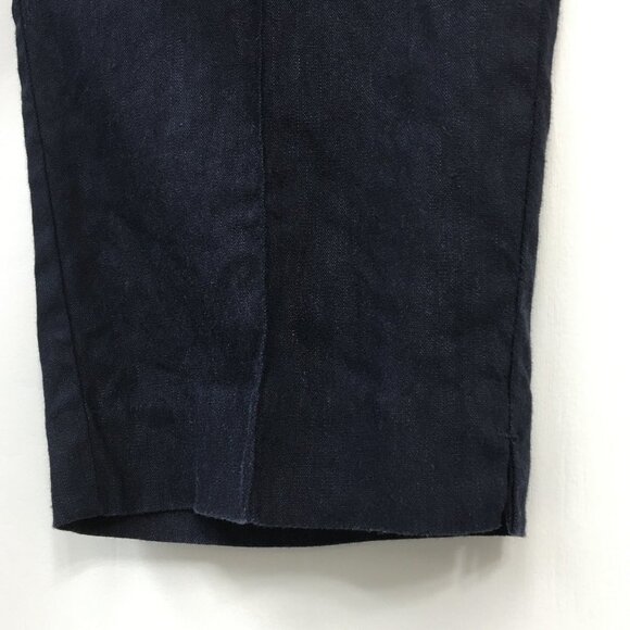 J.Jill Linen Stretch Navy Pull On Pants ants Size S GREAT Condition - Picture 4 of 7
